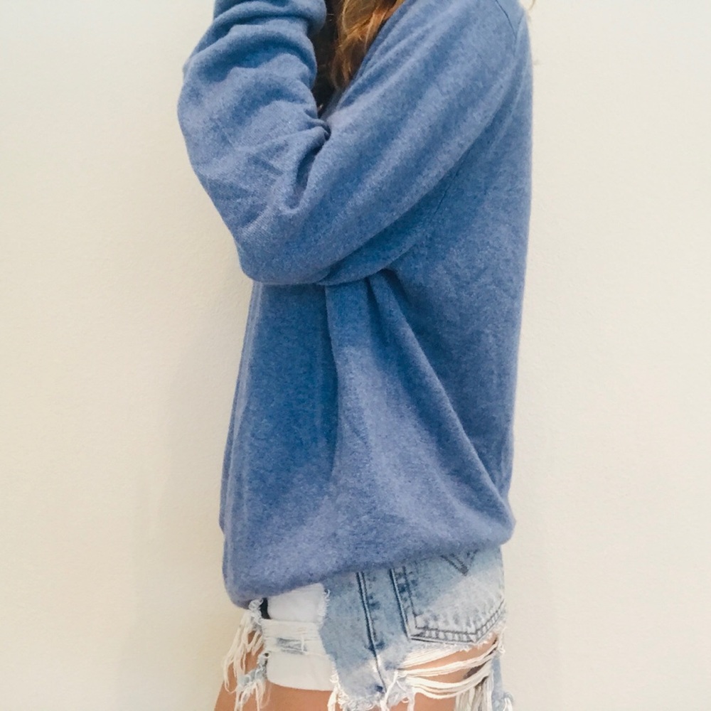 Cashmere blue mens sweater - Picture 5 of 6